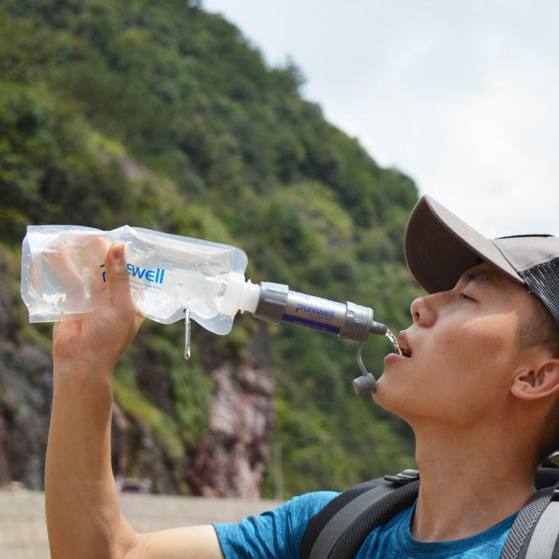 Handheld outdoor water purification filter - One Shop EDC