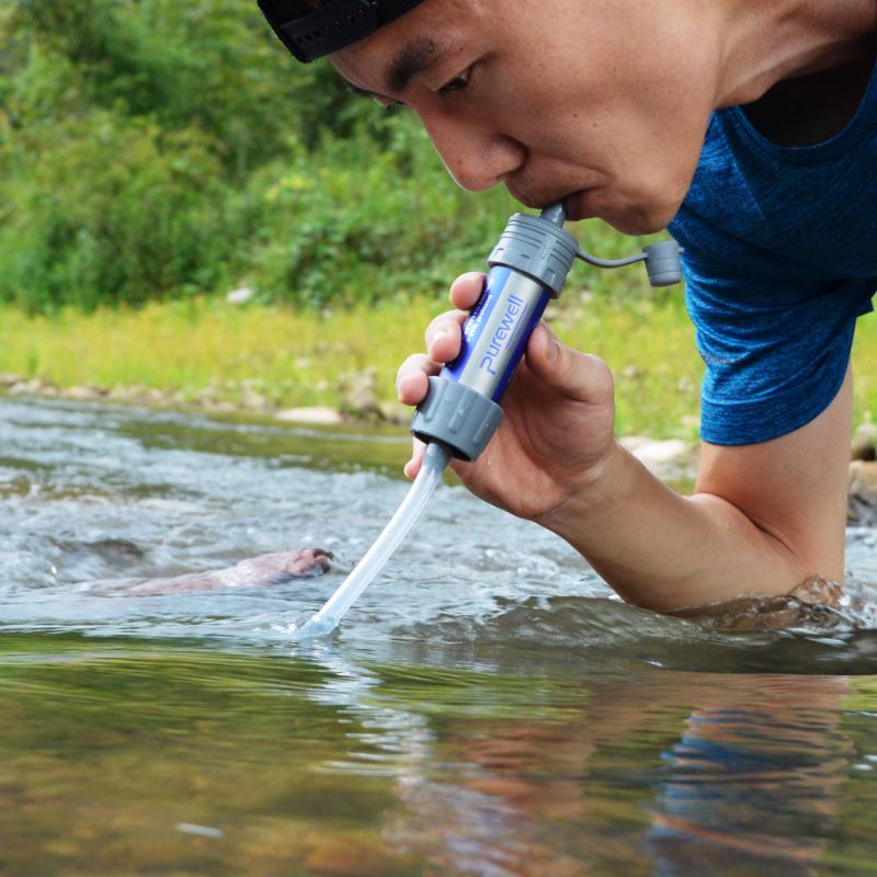 Handheld outdoor water purification filter - One Shop EDC