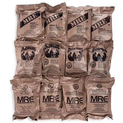 24ct US Military Surplus MRE Meals Ready to Eat 2021 Inspect A B Case Bundle Menus 1 - 24 - One Shop EDC