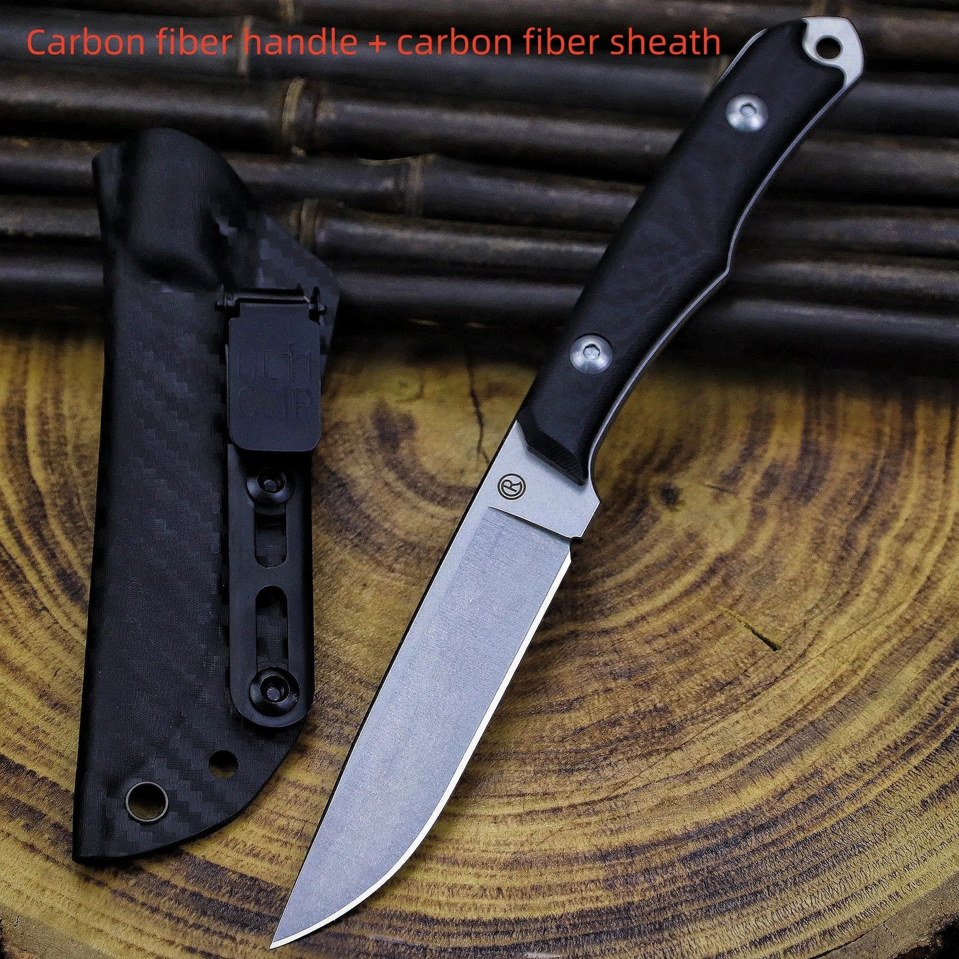 Full Tong Straight Knife + sheath - One Shop EDC