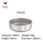 Keith Titanium Bowls Sets Outdoor/Camping Ultralight 220ml - 900ml - One Shop EDC