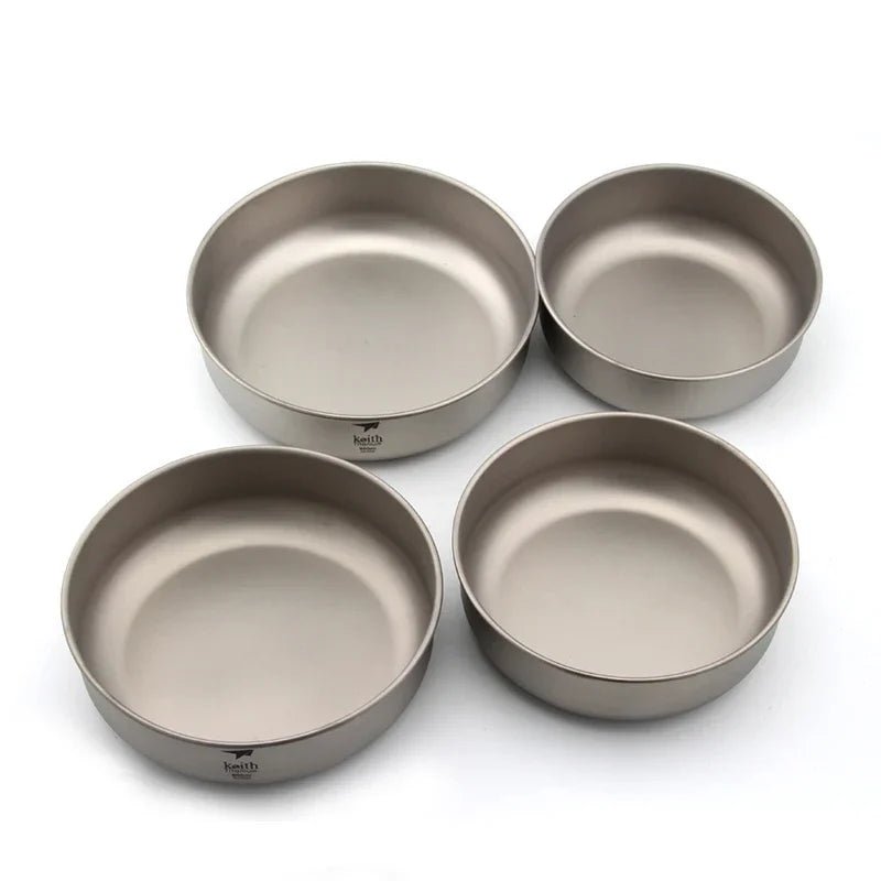 Keith Titanium Bowls Sets Outdoor/Camping Ultralight 220ml - 900ml - One Shop EDC
