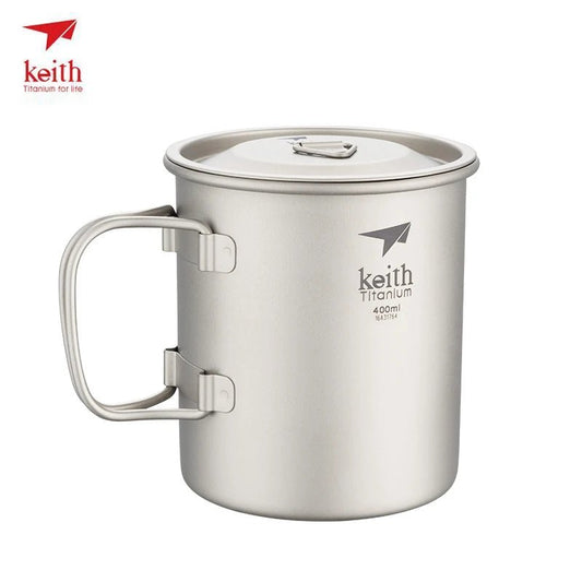 Keith Titanium Cup/Mug Folding Handle Single Wall - One Shop EDC