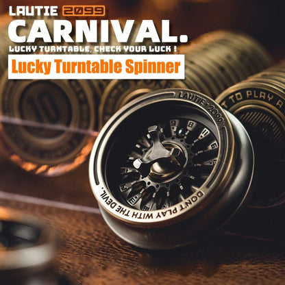 LAUTIE Lucky Turntable Fidget Spinner Carnival Roulette Composite Linkage - One Shop EDC