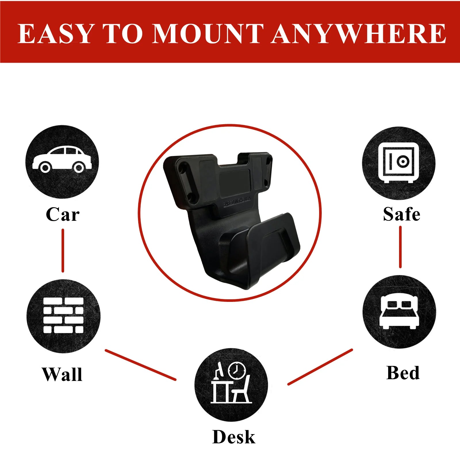 Magnetic Gun Mount with Safety Trigger Guard - One Shop EDC