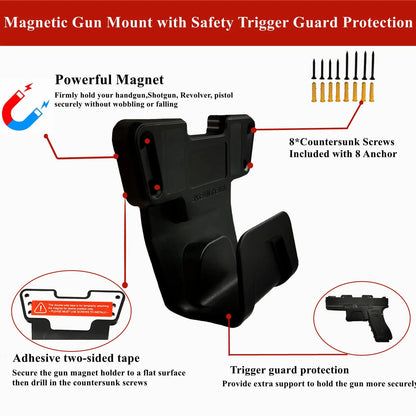 Magnetic Gun Mount with Safety Trigger Guard - One Shop EDC