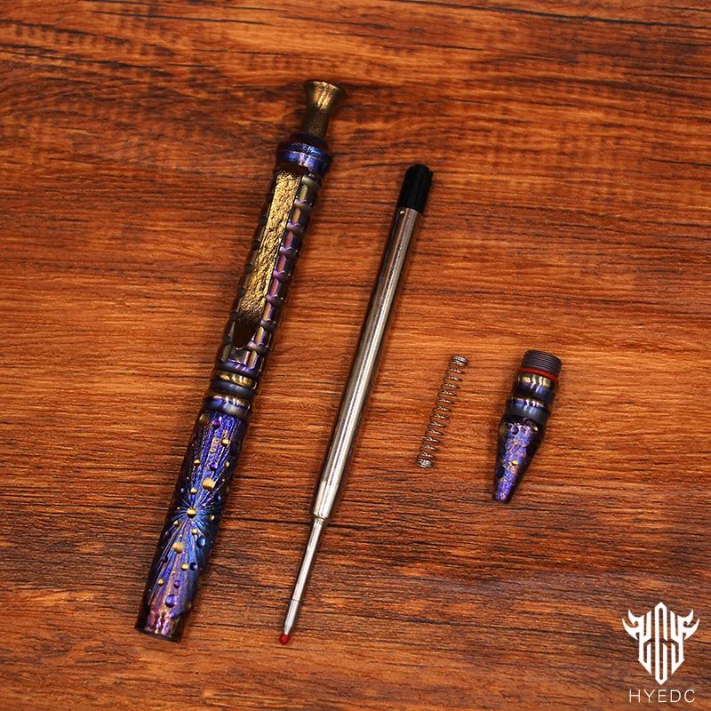 Titanium Alloy Pen Hand Carved Star Sky Limited Edition - One Shop EDC