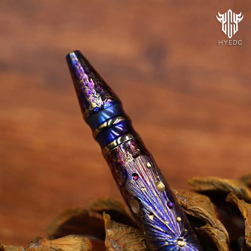 Titanium Alloy Pen Hand Carved Star Sky Limited Edition - One Shop EDC