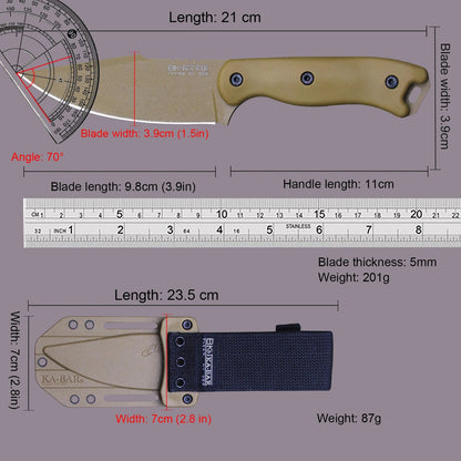 US B - 18 High Carbon Steel Integrated Knife - One Shop EDC