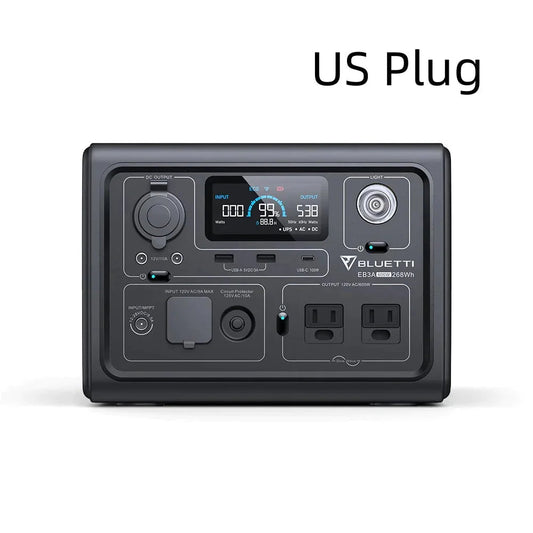 US BLUETTI EB3A 600W 268Wh Portable Power Station - One Shop EDC